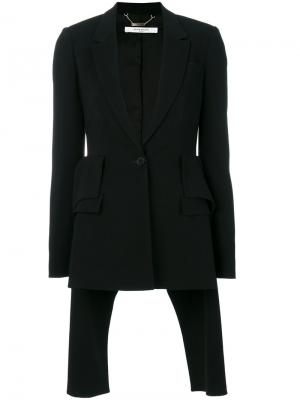 Пиджак с фалдой Givenchy. Цвет: чёрный