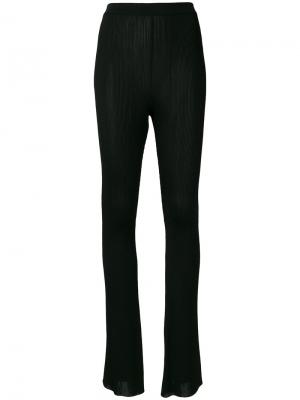 Расклешенные брюки с ребристой фактурой Givenchy. Цвет: чёрный