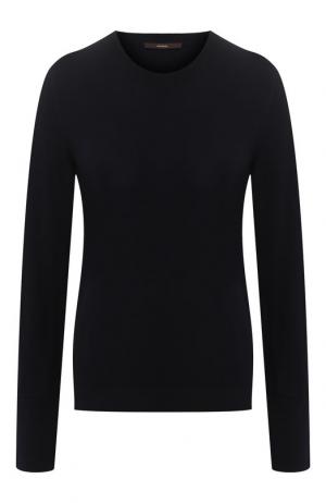 Шерстяной пуловер с круглым вырезом Windsor. Цвет: темно-синий
