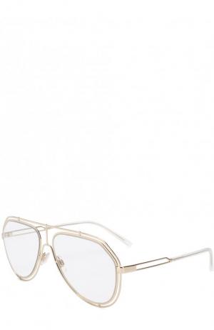 Солнцезащитные очки Dolce & Gabbana. Цвет: золотой