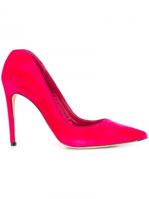 Туфли с заостренным носком Alexander McQueen. Цвет: розовый и фиолетовый