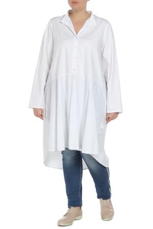 Рубашка XXLA FEMME. Цвет: белый