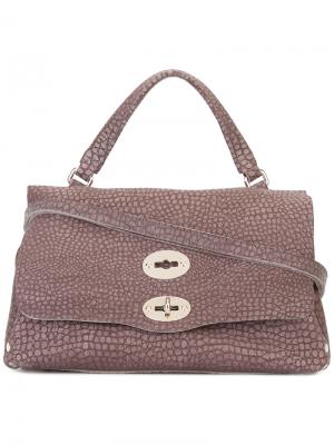 Текстурированная сумка-тоут Zanellato. Цвет: коричневый
