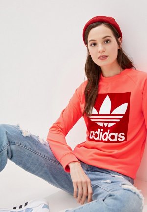 Свитшот adidas Originals. Цвет: розовый