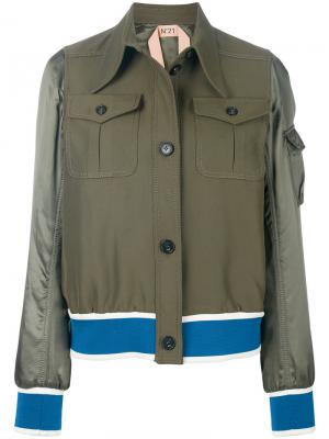 Designer bomber jacket Nº21. Цвет: зелёный