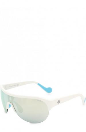 Солнцезащитные очки Moncler. Цвет: серебряный