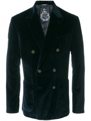 Двубортный пиджак Dolce & Gabbana. Цвет: синий