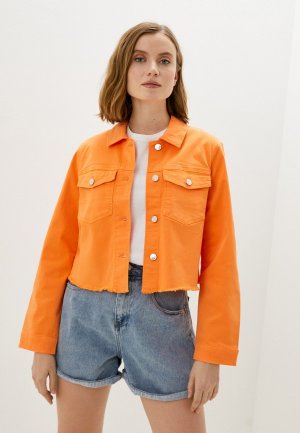 Куртка джинсовая Tom Tailor. Цвет: оранжевый