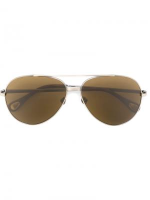 Солнцезащитные очки Linda Farrow × Ann Demeulemeester. Цвет: металлический