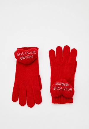Перчатки Boutique Moschino. Цвет: красный