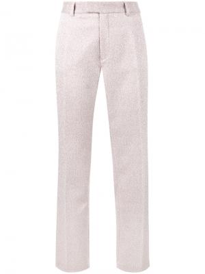 Прямые брюки с люрексом Jour/Né. Цвет: розовый и фиолетовый