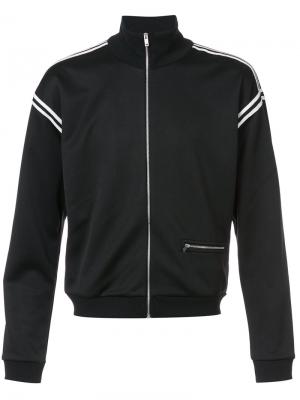 Спортивная куртка с контрастной окантовкой Maison Margiela. Цвет: чёрный