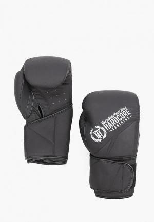 Перчатки боксерские Hardcore Training. Цвет: черный