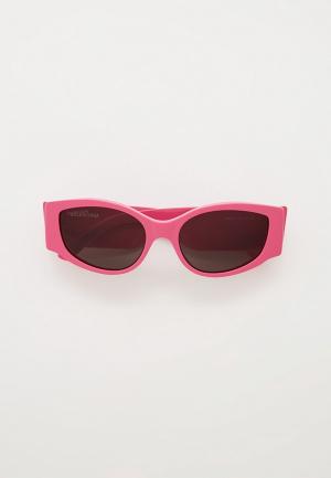 Очки солнцезащитные Balenciaga. Цвет: розовый