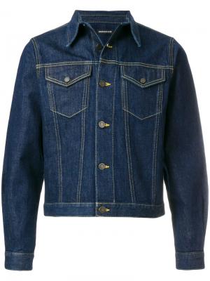 Укороченная джинсовая куртка Calvin Klein Jeans. Цвет: синий