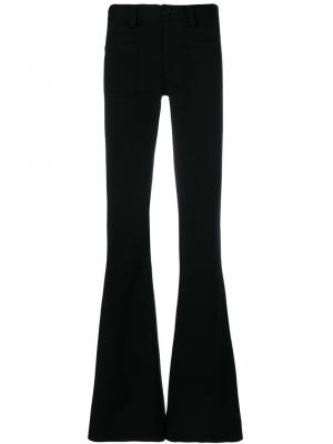 Расклешенные брюки с завышенной талией Maison Margiela. Цвет: чёрный
