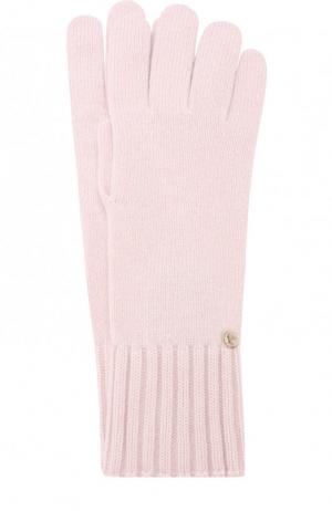 Шерстяные перчатки Emporio Armani. Цвет: розовый