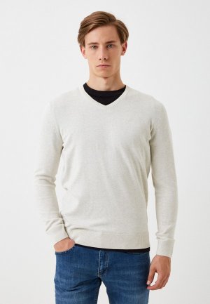 Пуловер Tom Tailor. Цвет: бежевый