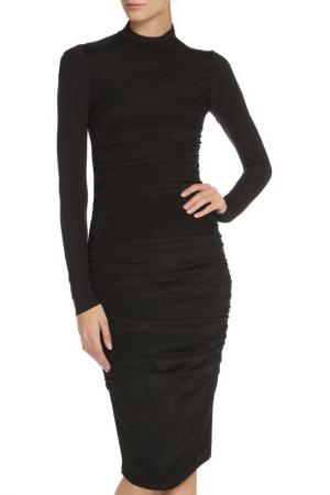 Прилегающее платье с застежкой на молнию Max Mara. Цвет: черный