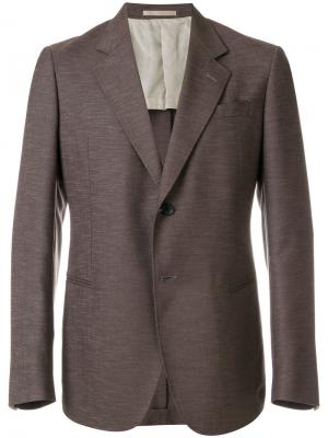Классический пиджак Armani Collezioni. Цвет: коричневый