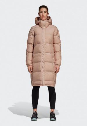 Куртка утепленная adidas. Цвет: розовый