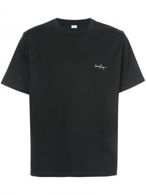 Укороченная футболка Second/Layer. Цвет: чёрный