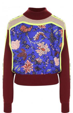 Шерстяной свитер с принтом и высоким воротником Diane Von Furstenberg. Цвет: разноцветный