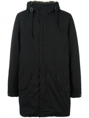 Пальто с капюшоном Aspesi. Цвет: чёрный