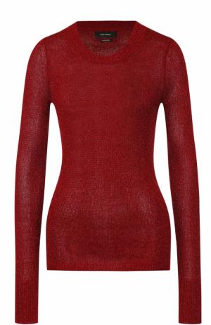 Облегающий пуловер с круглым вырезом Isabel Marant. Цвет: красный