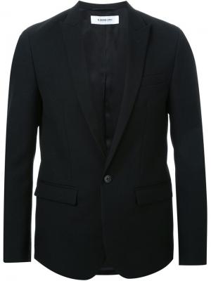 Однобортный пиджак-смокинг Hl Heddie Lovu. Цвет: чёрный