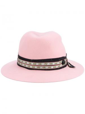 Шляпа Bettina Maison Michel. Цвет: розовый и фиолетовый