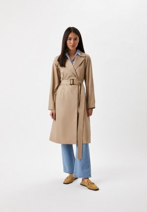 Плащ UNIQLO. Цвет: бежевый