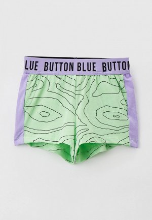 Шорты Button Blue. Цвет: зеленый
