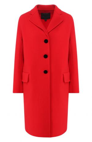 Шерстяное пальто с отложным воротником Marc Jacobs. Цвет: красный