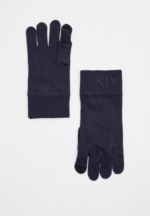 Перчатки Armani Exchange. Цвет: синий