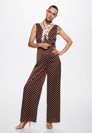 Комбинезон Mango. Цвет: коричневый