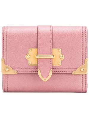 Кошелек Cahier Prada. Цвет: розовый и фиолетовый