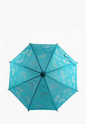Зонт-трость Котофей. Цвет: бирюзовый