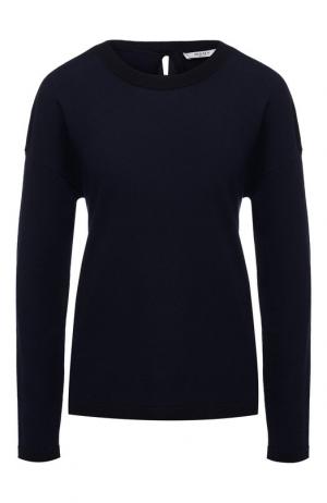 Шерстяной пуловер с круглым вырезом Weill. Цвет: темно-синий