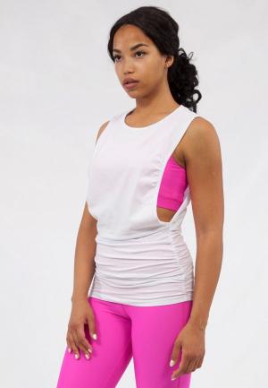 Майка спортивная Bodro Design. Цвет: белый
