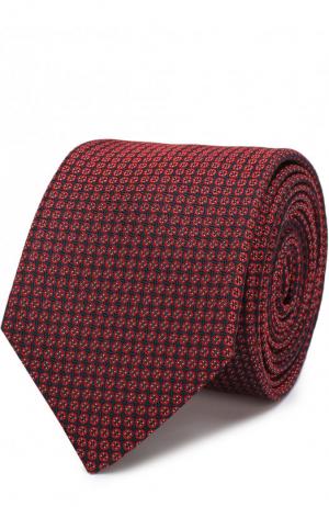 Шелковый галстук HUGO. Цвет: красный
