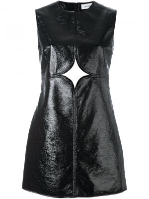 Платье с короткими рукавами Courrèges. Цвет: чёрный