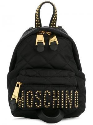 Стеганый рюкзак Moschino. Цвет: чёрный
