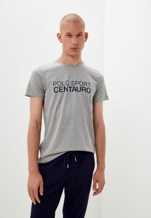 Футболка Centauro. Цвет: серый