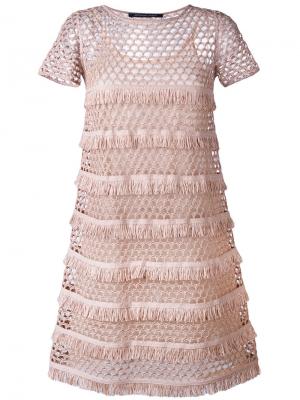 Платье Dafne Antonino Valenti. Цвет: розовый и фиолетовый