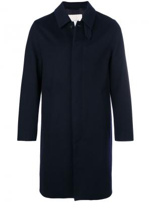 Классическое пальто Mackintosh. Цвет: синий