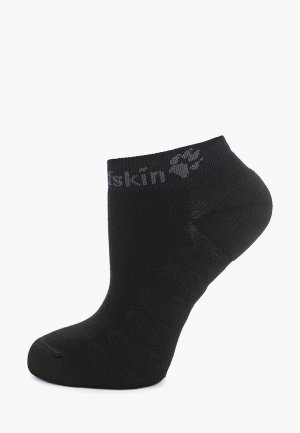 Носки Jack Wolfskin. Цвет: черный