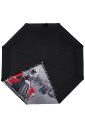 Зонт-полуавтомат Flioraj. Цвет: черный