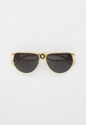 Очки солнцезащитные Versace. Цвет: золотой