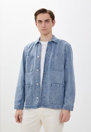 Куртка джинсовая Tom Tailor. Цвет: голубой